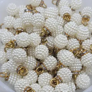 DIY Beading & Jewelry Making Zinc Metal Pearl Berry Cluster Look Pendant Craft Accessory