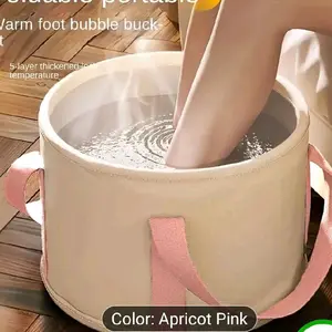 A Collapsible Foot Soaking Bag And Basin, Designed for Home Use, Perfect for Dormitories, And Portable for Foot Baths