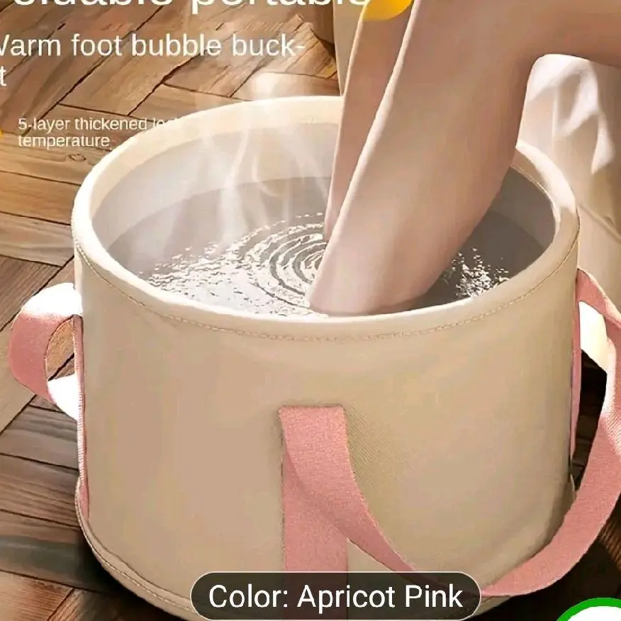 A Collapsible Foot Soaking Bag And Basin, Designed for Home Use, Perfect for Dormitories, And Portable for Foot Baths
