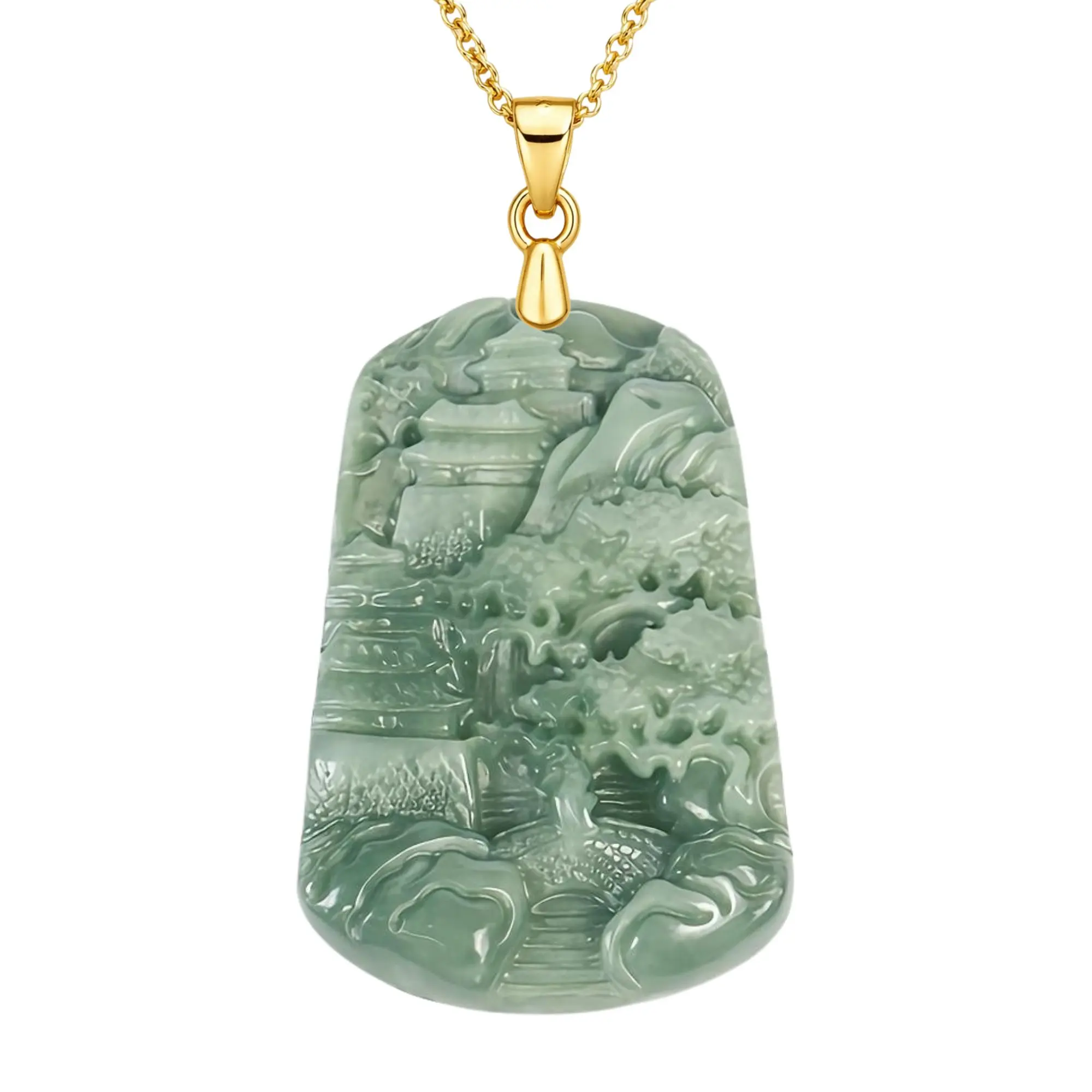 Jade Landscape Pendant
