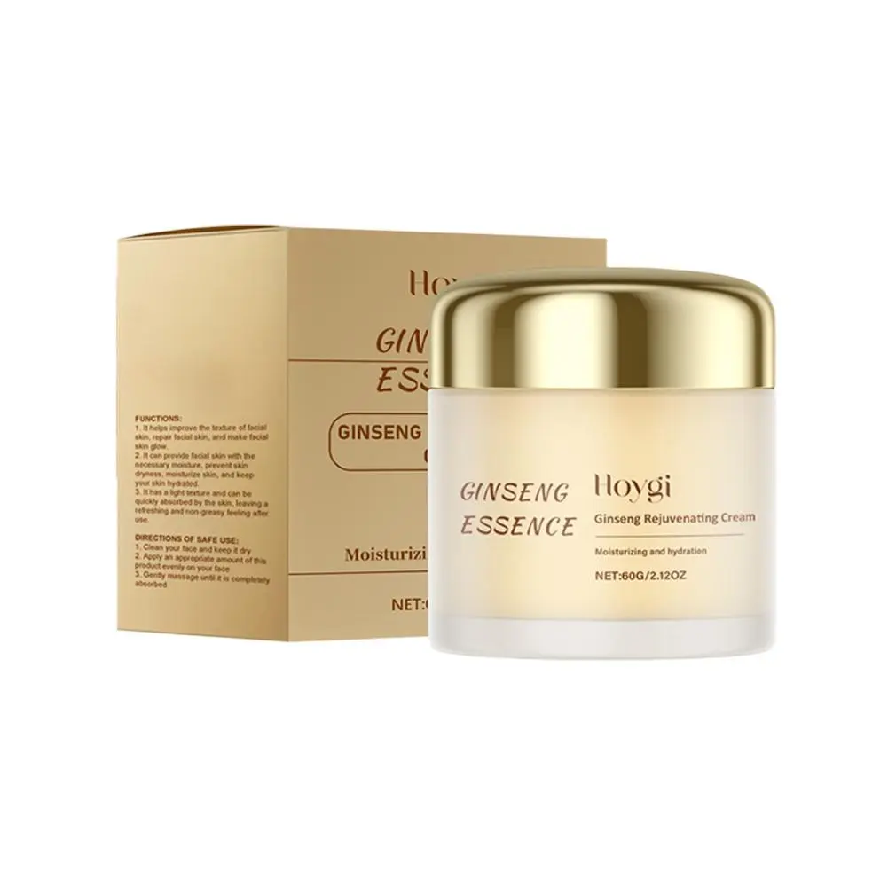 Hoygi Ginseng Moisturizing Cream 60g - Gently Nourishes Hydrates & Brightens Skin for Soft Supple Complexion with Firming & Nourishing Benefits