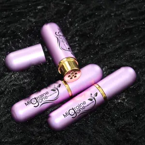 Migraine Gone in Seconds Ayurvedic Tension Relief Inhaler Handmade Natural Vegan Cruelty-Free Eco-Friendly Gift Packaging with Ajwain Brassica Family Vegetables Camphor and Pink Himalayan Salt for Healthcare Treatment Therapy Solution