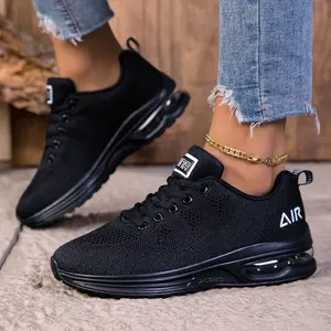 Women's Air Running Shoes Breathable Mesh Vamp Lightweight Sneakers with Air Cushion Sole for Gym Workout Sports Speed Cleats Exercise Training Outdoor