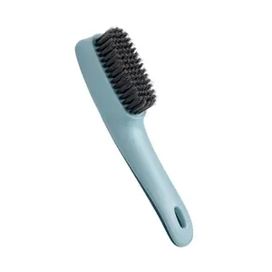 Nordic Colorblock Shoe Brush, Soft Bristle Laundry Brush, Home Use Non-Scratch Cleaning Tool, Long Handle Board Brush for Shoes & Clothes