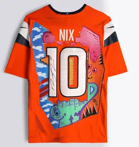 Bo Nix Denver Broncos Autographed Orange Limited Jersey - Art by JPO - Limited Edition #1/1 - FFAJAN26 - Fanatics Authentic Certified