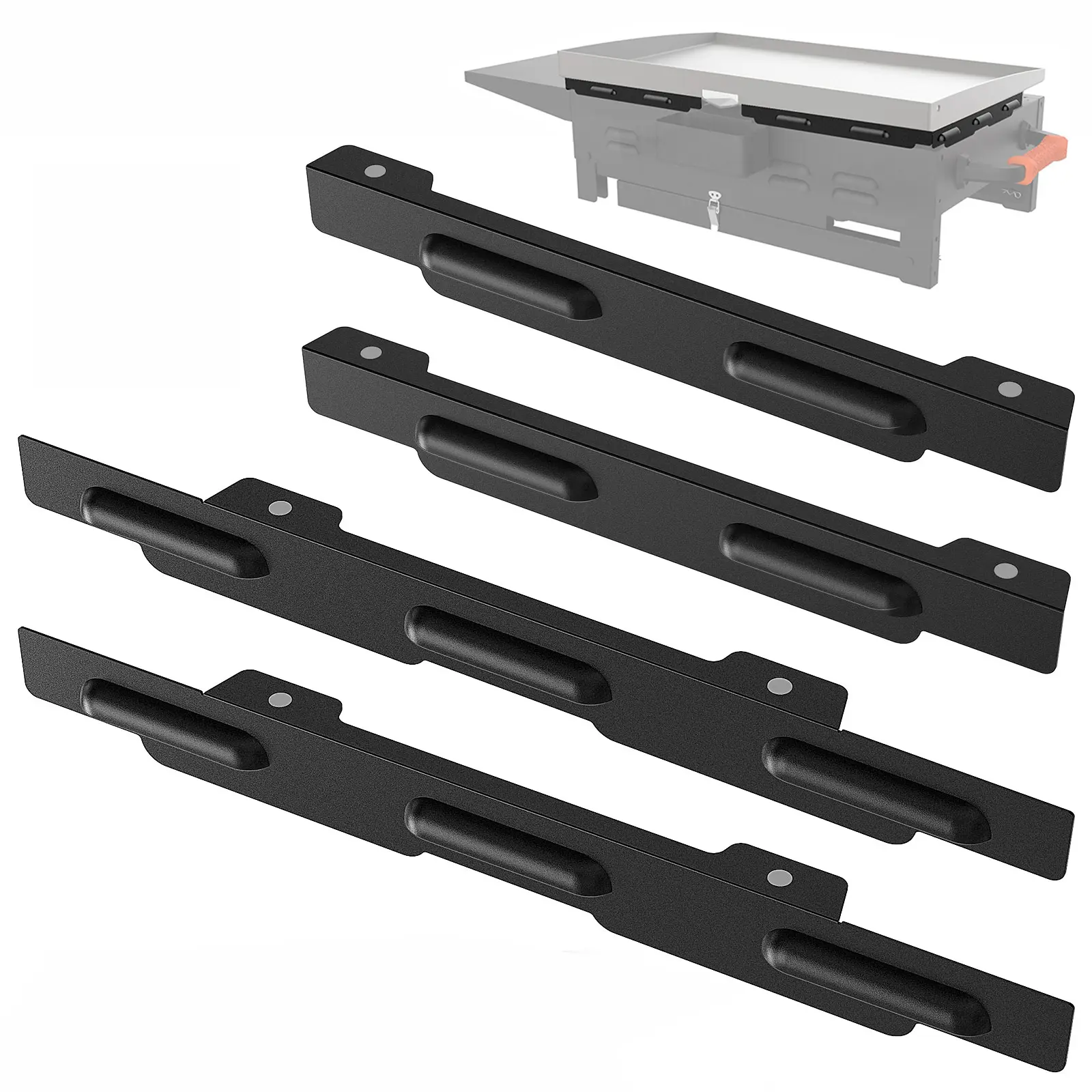 Magnetic Stainless Steel Wind Screens，Wind Guards for Blackstone 28 Inch Griddle （Black）, Grill Accessories for Griddle Grill and Camping, Protect Flame Hold Heat，Compatible with Hood,Ideal Grilling Gift
