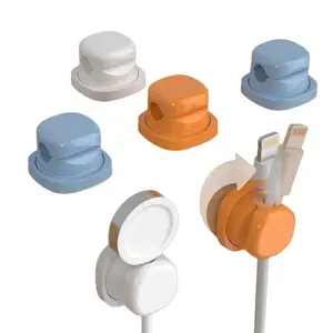 Cable Management Clips  – 6 Pack Wall Mounted & Desktop Cable Holder, Cord Organizer,Simple Cable Management, Great Birthday & Holiday Gift Idea