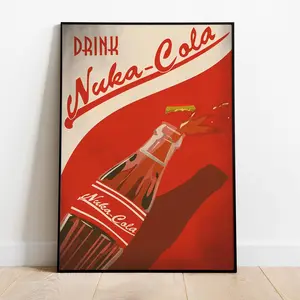 Fallout Game Art Print Poster, Fallout Video Gaming Decor Posters - Frame NOT Included