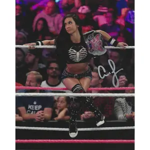 A.J. Lee WWF WWE Signed Photo Poster Glossy Print Wall Art for Modern Home Office High-Quality Canvas Vibrant Colors Unforgettable Artwork