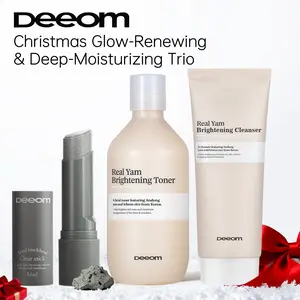 [Deeom] New Korean Winter Cleansing & Hydration Christmas Bundle | Yam, Rice & Kaolin for Deep Clean, Hydration & Festive Glow | Skincare Trio