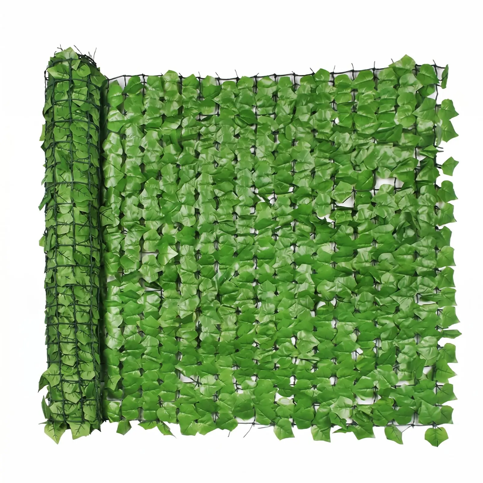 Garvee Leaf Pattern Artificial Ivy Privacy Screen, 39in x 118in Faux Greenery Backdrop, Rolled Pack Outdoor Home Decor