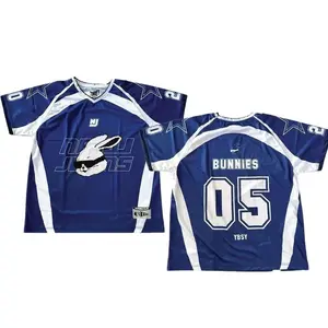 Bunnies Y2K Short Sleeve Jersey Fully Elevated Sports Shirt in Large Size for Men and Women