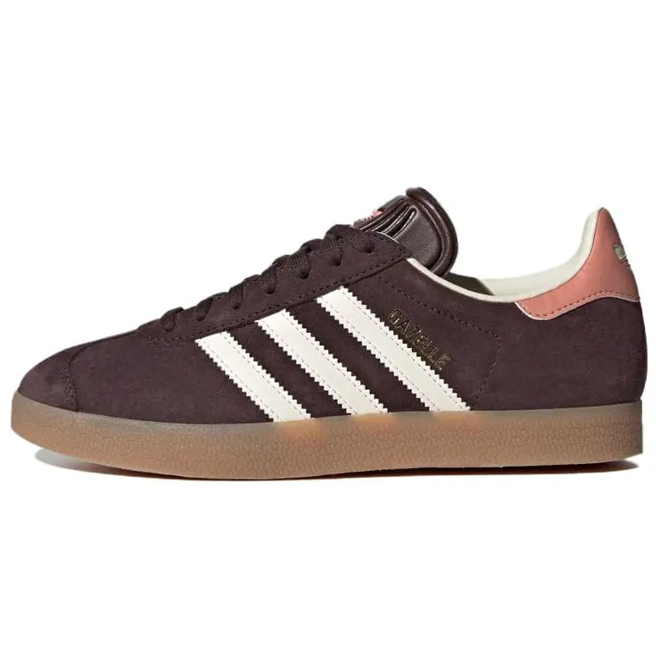 Adidas Gazelle Shadow Brown Classic Versatile Durable Non-slip Low Top Skate Shoes Women's IF3233