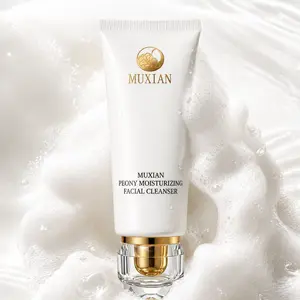 MUXIAN Peony Facial Cleanser, Gentle Oil Control Face Wash for Oily & Combination Skin, Daily Pore Cleansing