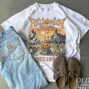 Halloweentown Est 1998 Vintage 90s Style Graphic T-Shirt, Retro Halloween University Spooky Unisex Shirt, Halloween Spooky Gifts X