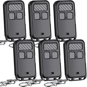 6 Pcs 890MAX Door Opener Remote Compatible with 3 Button Door Opener Remote with Key Chain for 5 Colors Buttons