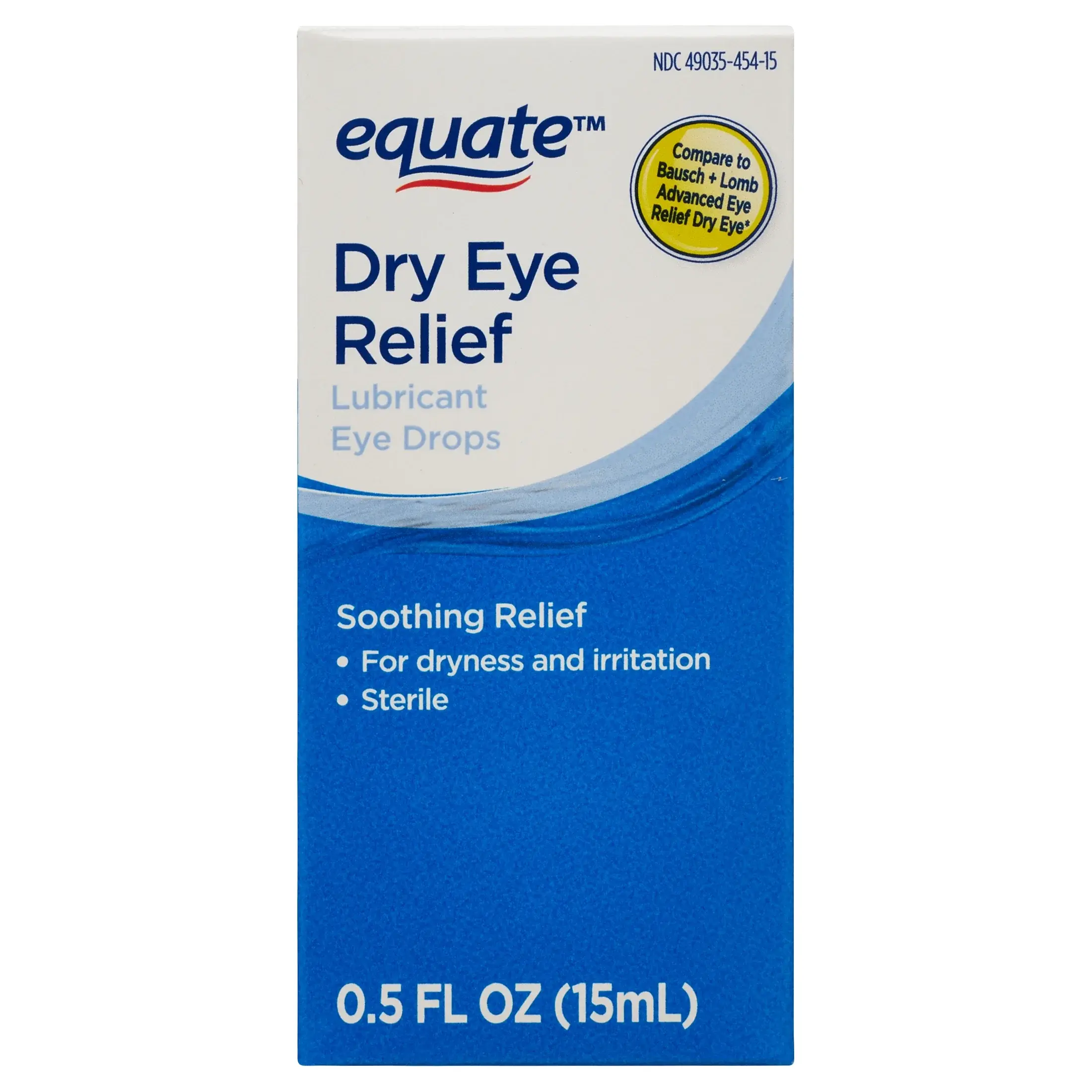Equate Lubricant Eye Drops for Dry Eye Relief, 0.5 fl oz