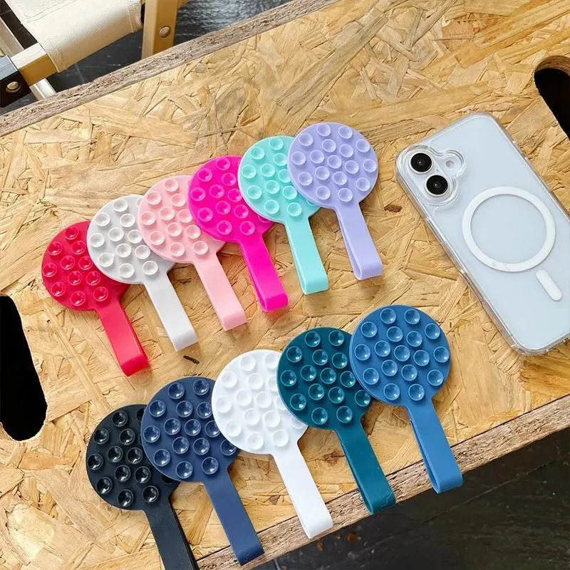 Candy colorsed Multifunctional Magnetic Universal Holder Suitable For Magsafe iPhone With Silicone Suction Holder Mount Mirror