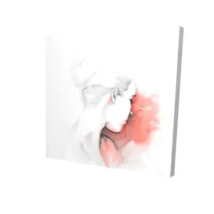 Begin Home Decor 2080-2424-FI35-1 24 x 24 in. Pastel Woman Canvas Art - Figurative Illustration for Home Decor