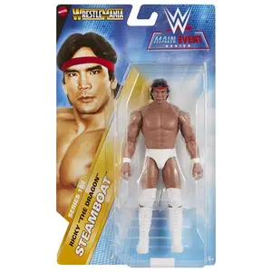 (Chase Variant - White) Ricky Steamboat- WWE Main Event 152 Mattel WWE Toy Wrestling Action Figure