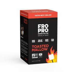 Toasted Mallow Peanut Butter Snack Bar - Made with Chunks of Fluffy Marshmallow - 6 Pack