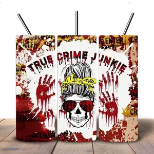 True Crime Junkie 20oz Sublimated Tumbler