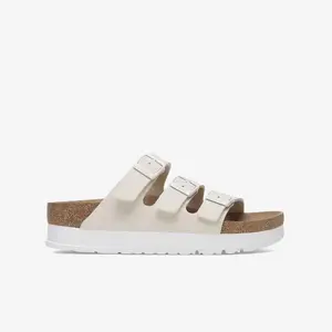 Birkenstock Florida Vegan Flex Platform Eggshell