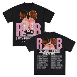 R&B Summer 2026 Tour Graphic Tee, RnB Concert Double Side Shirt, Soul Music Fan Gift, Yeah Yeah x Breezy Merch, Unisex Black T-Shirt, Music Lover Streetwear, Concert Season Graphic Tee, Gift for Him Her, Hip Hop Soul Tee
