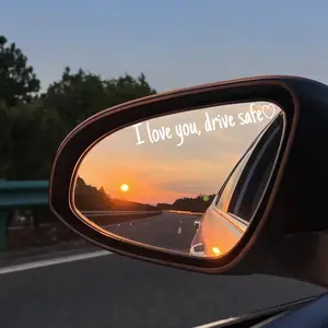 12PCS 4Colour I Love You Drive Safe Decal Simple Design for Safe Driving Ideal for Drivers and Car Enthusiasts Vehicle Exterior Decoration Windshield Sticker 10x2cm