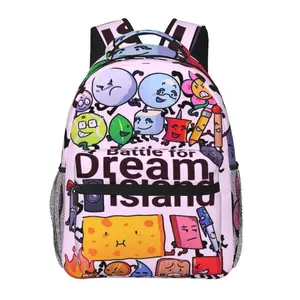 Fashion battle for dream island Backpack Large Capacity battle for dream island merch Daily Commuter Bag for Outdoor Hiking Business, Cartoon Casual BFDI TPOT 2026 Laptop Daypack for Women Men & Gift Giving