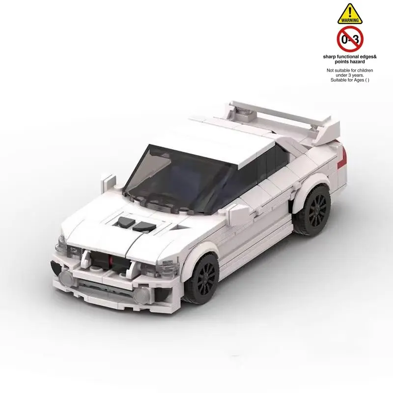 Original Jdm Style Race Car Building Blocks Set, Assemble Model Car Kit, Cool Gift for Boys and Collectors, Holiday Toy for Kids