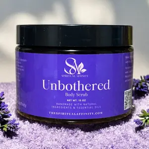 UNBOTHERED Body Scrub, Handmade With Natural Ingredients and Essential Oils, Best Body Scrub