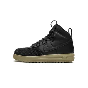 Lunar Force 1 High-Top Casual Sneaker, Duckboot-Style Black Footwear, Shoe Model DZ5320 001