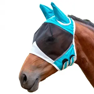Breathable Horse Face Mask, Mosquito & Bug Protection Head Cover, Protective Eye Guard for Horses, Tailo Horse Gear Essentials