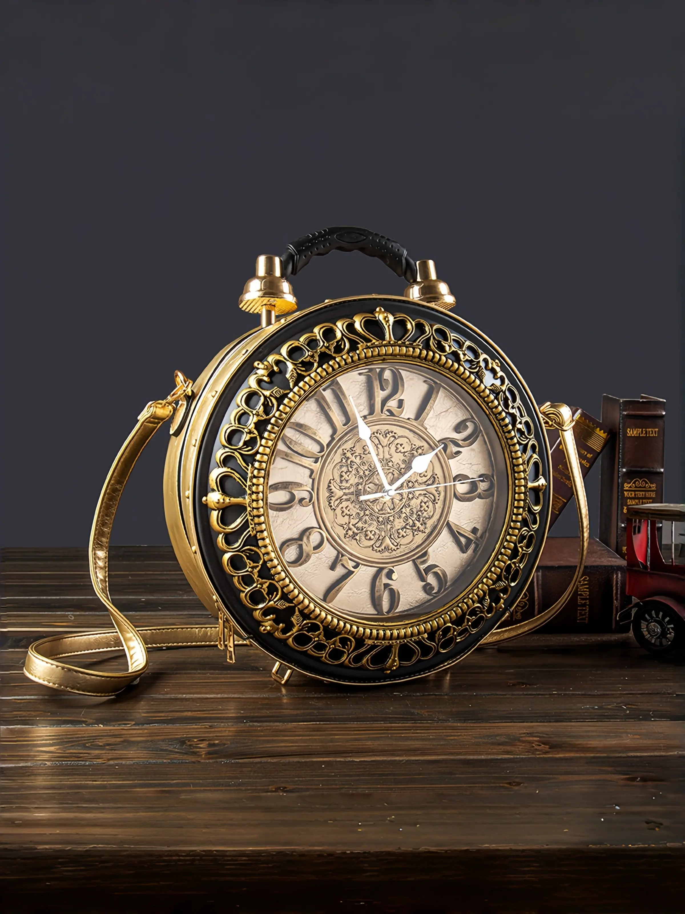 Vintage Watch Bag, Creative Handbag, Unisex Shoulder Crossbody Bag, New Retro Style, Suitable for Women, Can Be Used as Wallet, Fashionable Crossbody Bag, Fashionable Patterned Bag