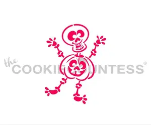 SKELETON IN A PUMPKIN PYO STENCIL