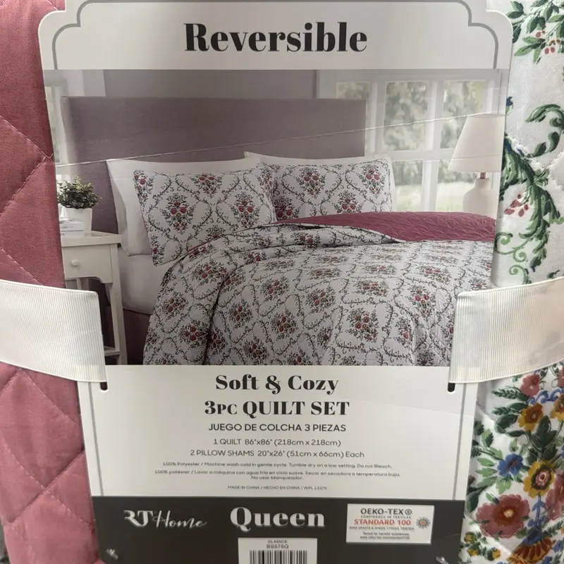 Soft&cozy 3pc quilt set