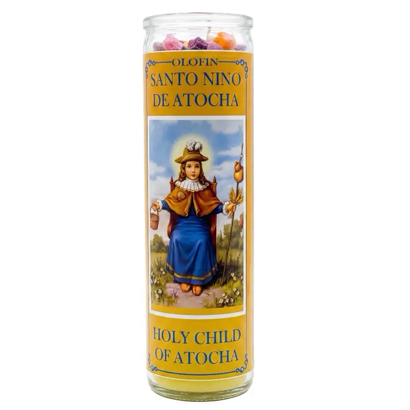Santo Nino De Atocha - Holy Child Of Atocha Prepared Ritual Candle Perfumed Vela Preparada