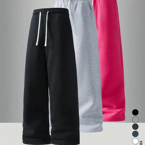 3-pack men’s athletic long pants, suitable for all seasons; loose, casual, and versatile—ideal for gym training, outdoor sports, and everyday wear.