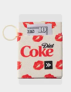 THREAD Diet Coke Kiss Elastic Wallet, Cream Combo