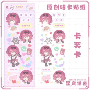 10set Honkai: Star Rail Paper Stickers Anime LDan Heng Bronya Rand Bailu Figure Sticker For Notebook Luggage Skateboard Toys