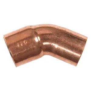 Upgrade your plumbing projects with the NIBCO 1 in. Sweat X 1 in. D Sweat Copper 45 Degree Street Elbow (1 pk)