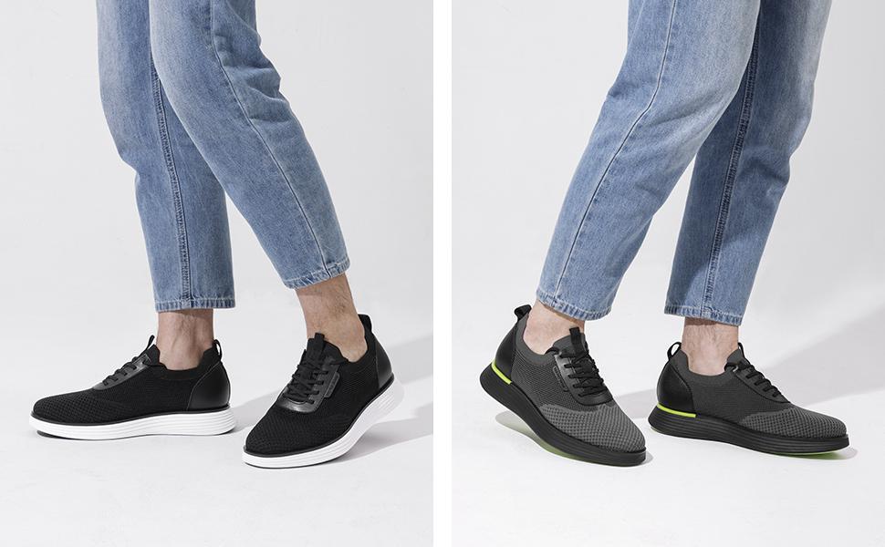 Bruno Marc [MaxFlex Suite Breeze+] Men's Knit Mesh Oxford Sneakers Lightweight Casual Shoes with Arch Support Insole SpringStatements