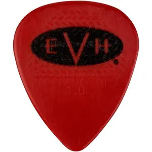 EVH Signature Series Guitar Picks (6), 1.00mm, RED/BLACK, 022-1351-205