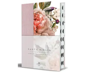 Reina-Valera 1960 Bible, Large Print, Pink Floral Cloth, Handy Size with Index | Spanish Bible RVR 1960 Large Print, Pink Floral Cloth with Index (Spanish Edition, Hardcover – Large Print, November 5, 2024).