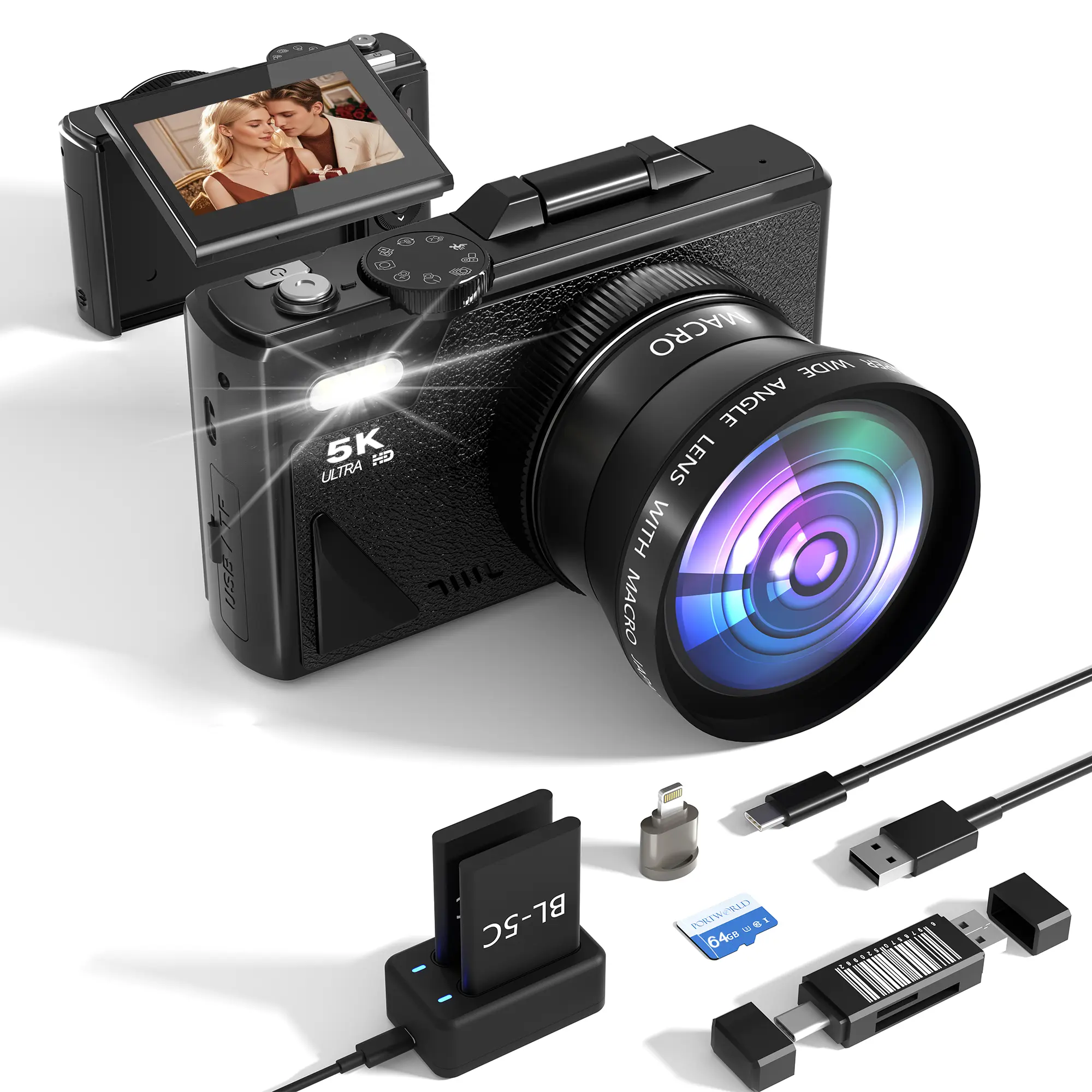 Black color with lens