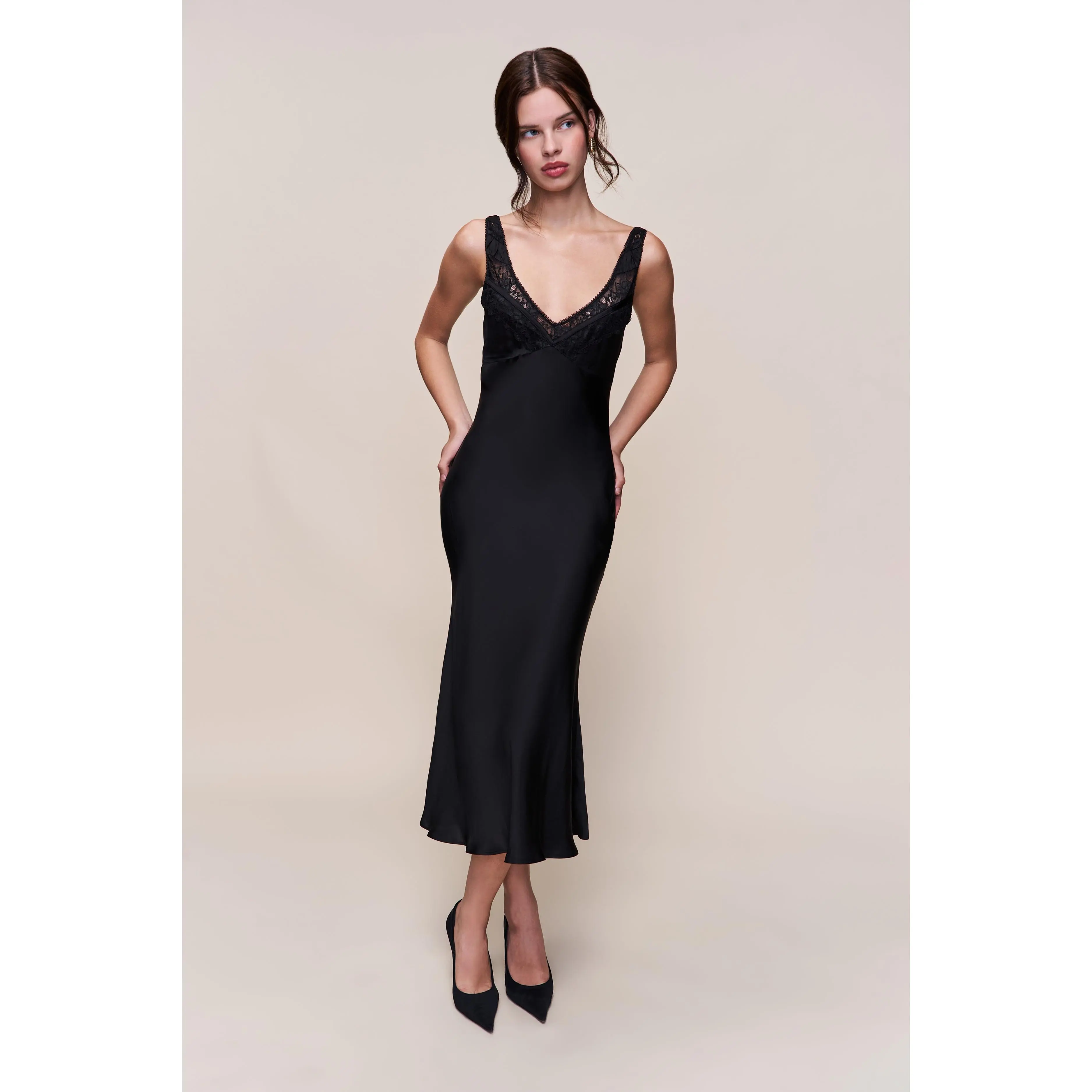 Scaosi Lace Detail Slip Dress