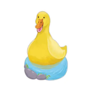 Yellow Duck Die-Cut Bookmark