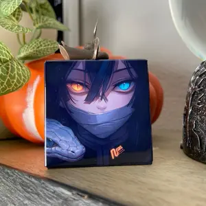 Demon Slayer Magnets 2x2 - Featuring Anime Characters in Various Scenes and Designs