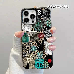 Designed for iPhone 17 16 E Pro Max 15 Plus 14 13 12 11 XS XR CaseTreaty Oak Turquoise Soft Durable TPU Protective Cover CASE